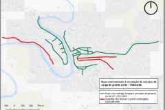 Proposta de restrição temporal e espacial à circulação de veículos de grande porte  Fonte: LabTrans