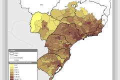 Manchas de densidade demográfica
